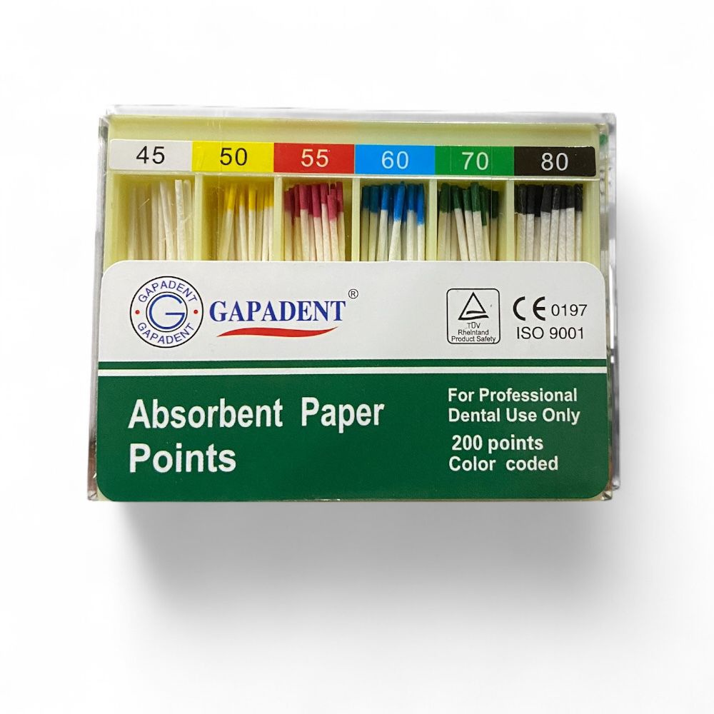PP K files Conventional Absorbent Paper Points (GapaDent)